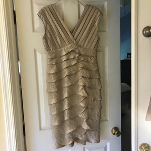 Adrianna Papell gold dress